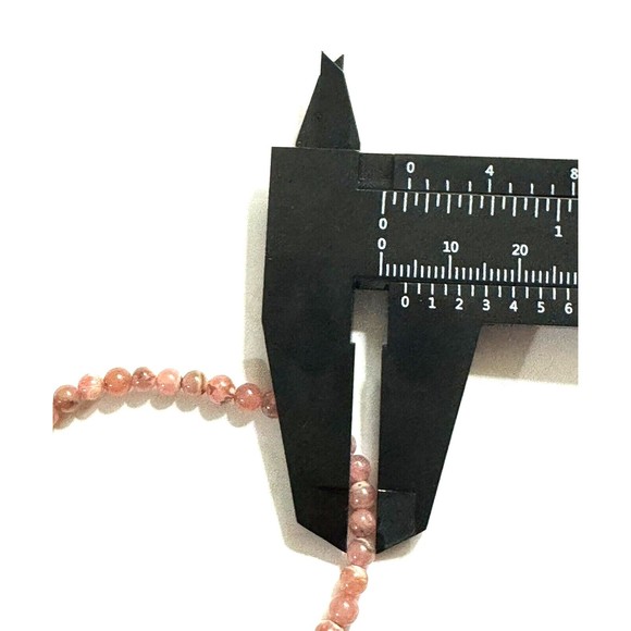 Natural Rhodonite Beaded Bracelet Healing Reiki 4MM - Picture 5 of 5